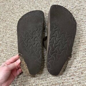 NWT Fresh Women's Taupe Suede Birkenstock Boston Shoes - Narrow Fit